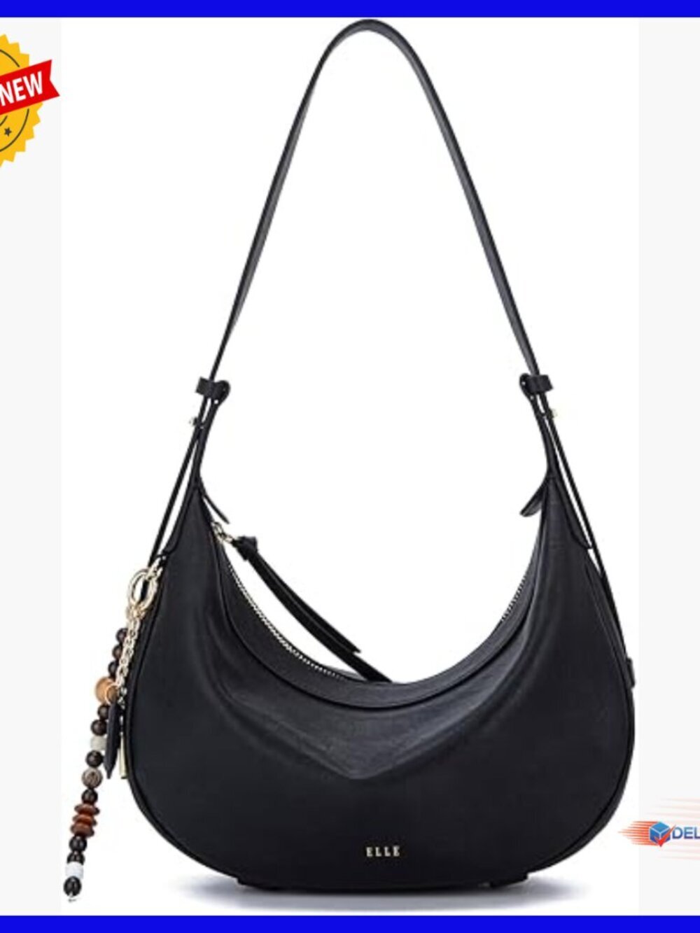 Genuine Leather Hobo Bag Adjustable Strap Crossbody Shoulder Handbag